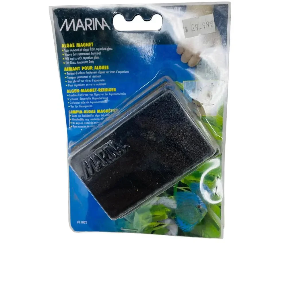 Marina Magnet for Aquarium Glass Cleaner Magnetic Algae Scraper Stringed